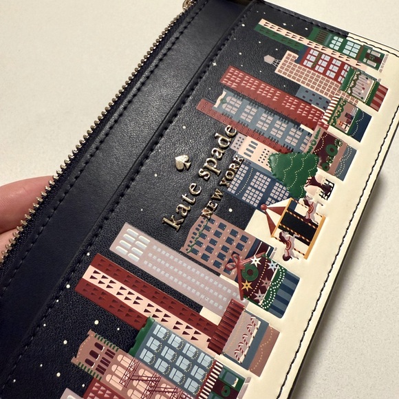 kate spade / Winter Wonders Large Slim Card Holder Wallet - Picture 5 of 8